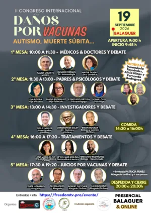 II Congreso Daños por Vacunas: Autismo y Muerte Súbita