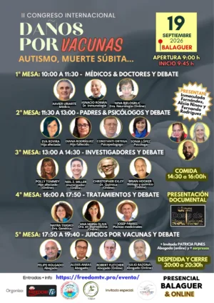 II Congreso Daños por Vacunas: Autismo y Muerte Súbita